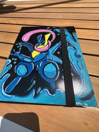 Pintura Pokémon Greninja Hecha a Mano