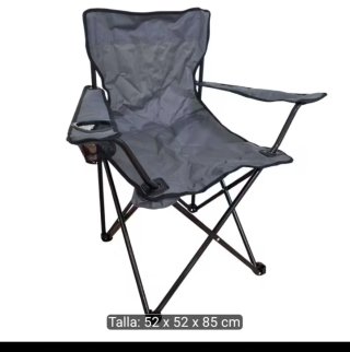 Silla Plegable Camping Playa Gris