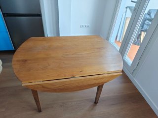 Mesa redonda madera maciza comedor/cocina pino