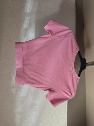 Top rosa Zara anudado.