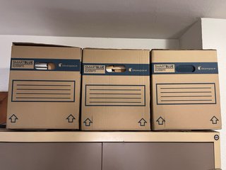 Cajas de mudanza Bluespace Smart blue system small