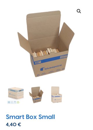Cajas de mudanza Bluespace Smart blue system small