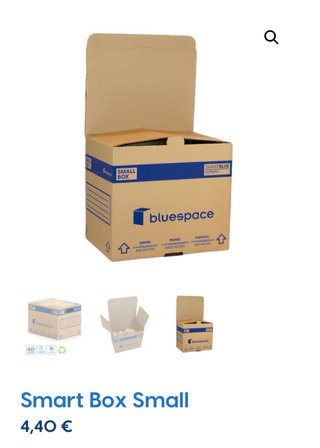 Cajas de mudanza Bluespace Smart blue system small