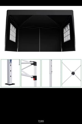 Carpa Plegable 3x3 con Laterales impermeable