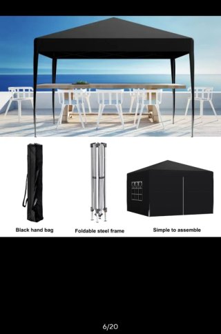 Carpa Plegable 3x3 con Laterales impermeable