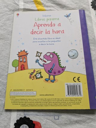 Aprendo a decir la hora libro pizarra
