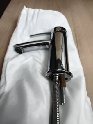 Grifo Baño Cromado Acero Inoxidable