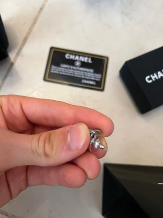 Orecchini Chanel Argento Autenticati