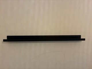 Estante negro 115 cm