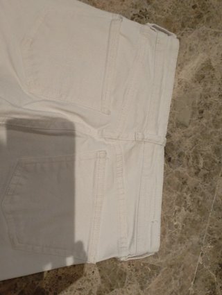 Pantalón vaquero Zara blanco mujer