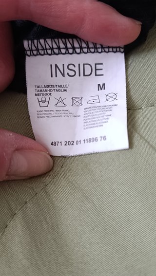 Mono canalé negro Inside Talla M