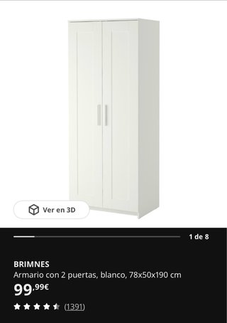 Armadio a 2 ante Ikea Brimnes