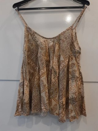 Blusa tirantes vintage estampado paisley