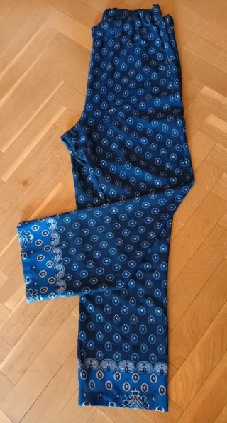 Pantalones de hilo estampados