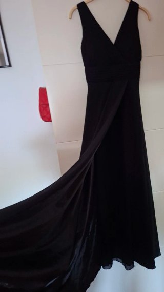Vestido largo negro fiesta