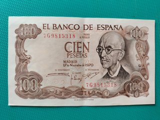 BILLETE DE 100 PESETAS AÑO 1970 LOT 01