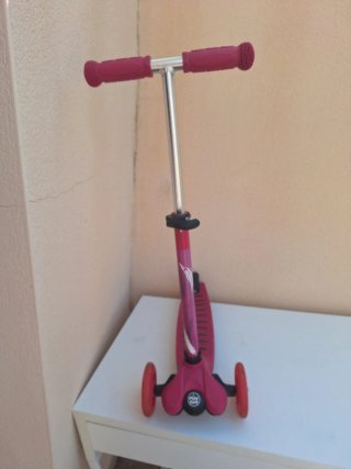 Patinete infantil 3 ruedas rosa