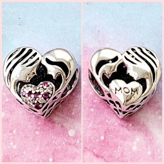 CHARM MADRE E HIJA PLATA NUEVO PARA PANDORA