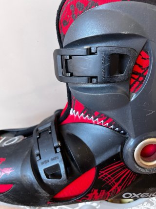 Patines en línea Oxelo negros y rojos