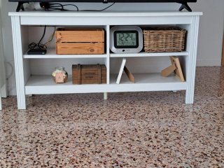 Mueble TV Blanco Madera.