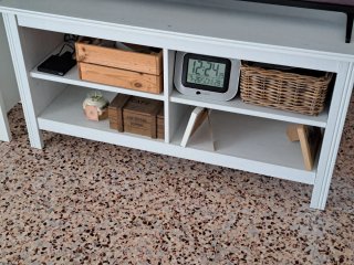 Mueble TV Blanco Madera.