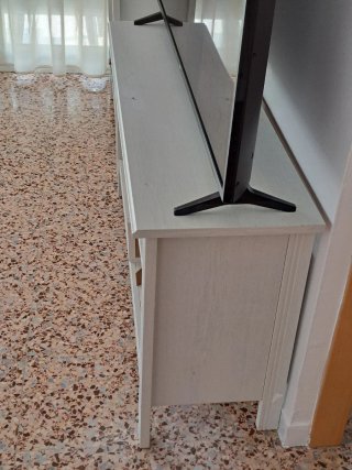 Mueble TV Blanco Madera.