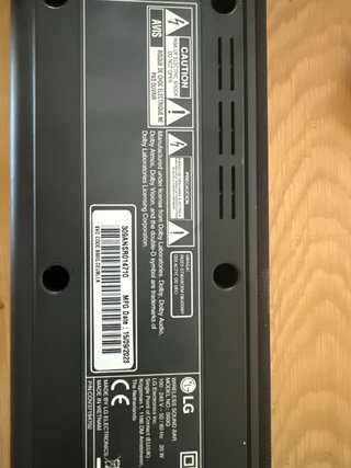 Barra de Sonido LG Negra con Bluetooth