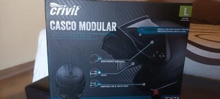 Casco de moto negro mate DS-MULTIX400