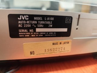 Tocadiscos JVC L-A100 Auto-Return