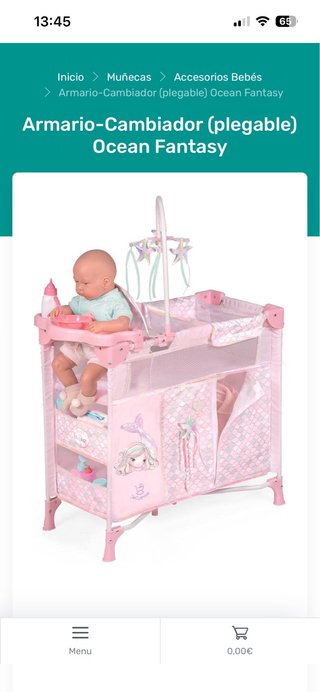 Armario Cambiador Plegable Ocean Fantasy
