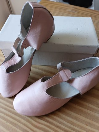 Zapatos Profesora Baile Negro y Rosa