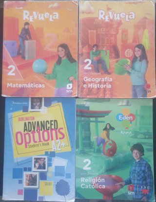 4 Libros 2° ESO Diocesano Guadalajara. 2 usos.