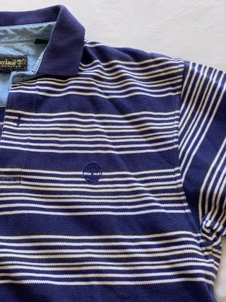 Camiseta Polo Timberland Rayas Azul y Blanco