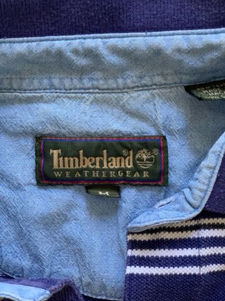 Camiseta Polo Timberland Rayas Azul y Blanco