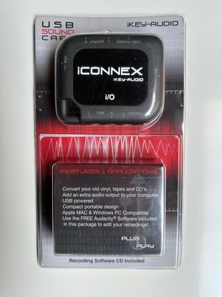 iKey-Audio iConnex i/O Interfaz de Sonido USB