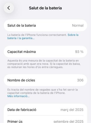 iPhone 15 128GB Negro 92%% Batería