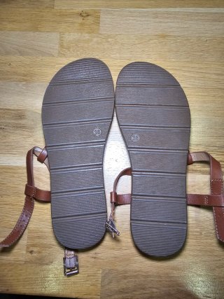 Sandalias Mary Paz Marrones Talla 38