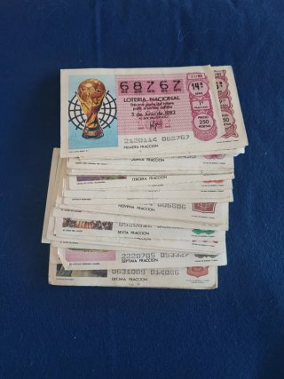 Lotería Nacional Billetes 1980-1989