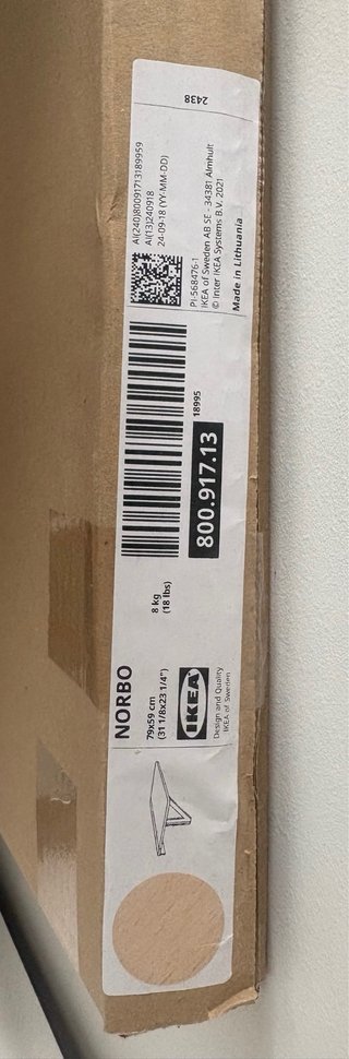 Mesa plegable madera NORBO Ikea