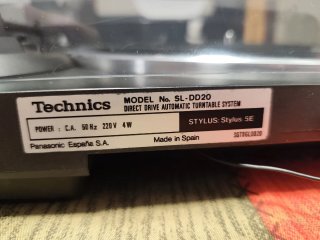 Tocadiscos Technics SL-DD20 Direct Drive