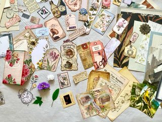 Kit de papeles y adornos para Journal (+220 pcs)