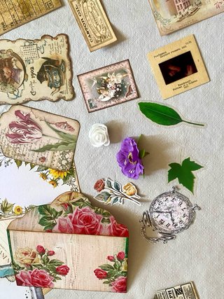 Kit de papeles y adornos para Journal (+220 pcs)