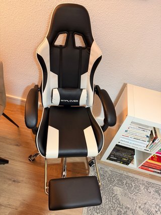 Silla Gamer GTPLAYER Negra y Blanca