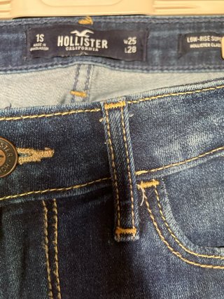 Pantalón vaquero Hollister skinny azul