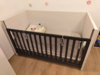 Cuna convertible en cama