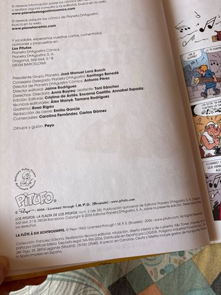 Comic Los pitufos 2. La flauta de los pitufos.
