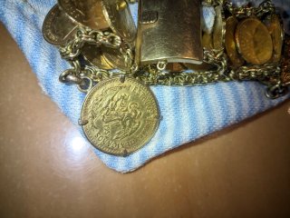 Pulsera oro monedas mexicanas