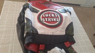 Traje 2 Piezas Cuero Vintage Lucky Strike Talla 48