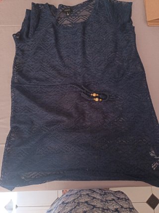 Vestido de playa azul talla XL