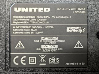 Cavo  LVDS pannelli display LCD TV United LED32H26